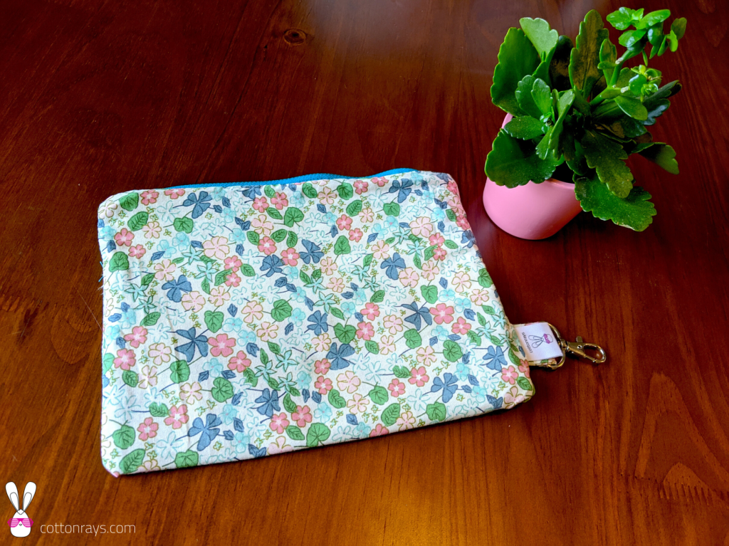 Inside of the zipper pouch.